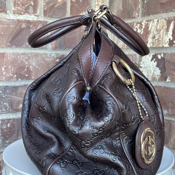 SOLD Gucci Sukey Convertible Boston Bag Guccissima Leather - Picture 7 of 8